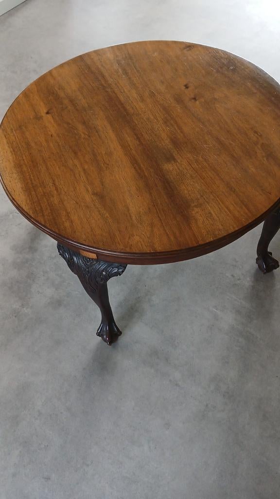Antieke salontafel,Doorsnede 80 cm,hoogte 50 cm., Ophalen of Verzenden