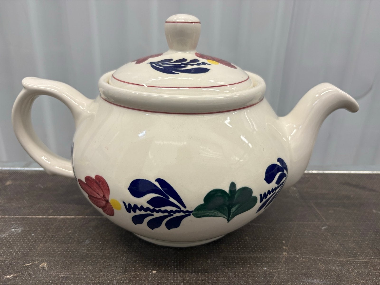 Boerenbont extra grote theepot 1,6 liter - Zeldzaam item, Antiek en Kunst, Ophalen of Verzenden