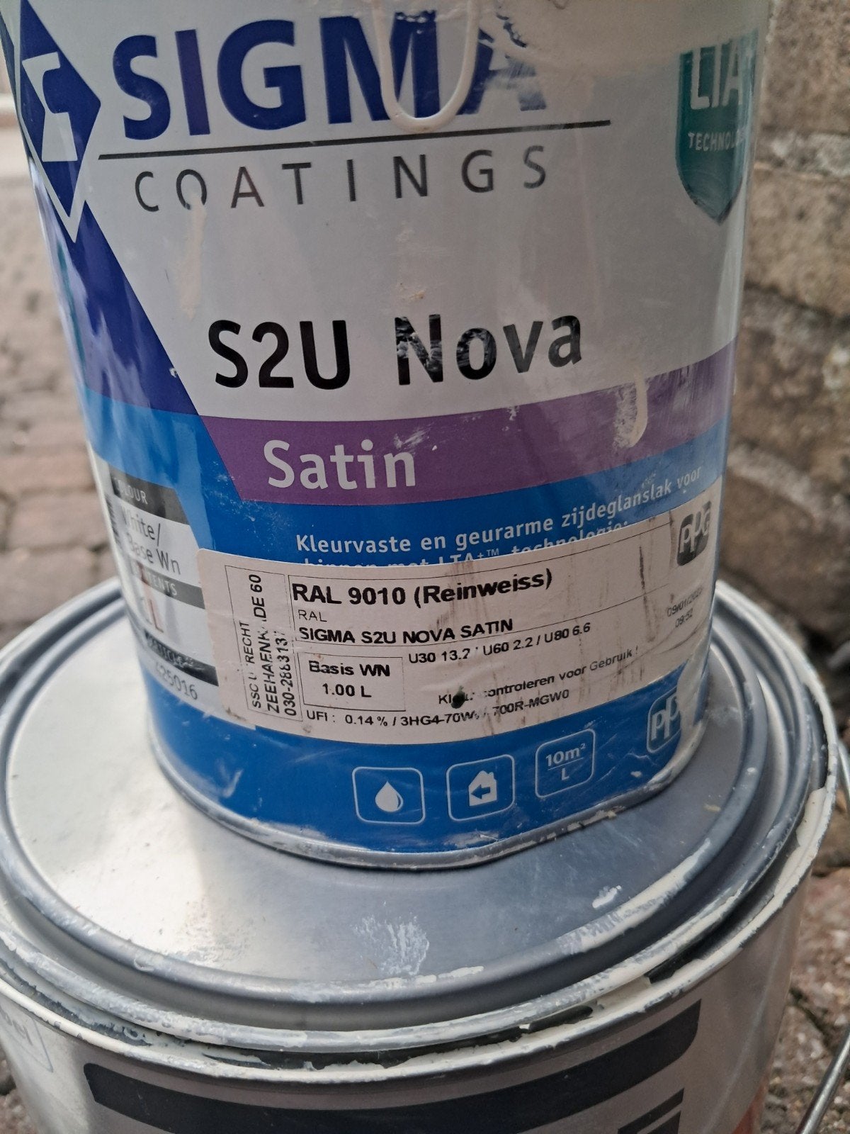 Sigma binnen verf 9010 800 ml, Ophalen of Verzenden, Wit