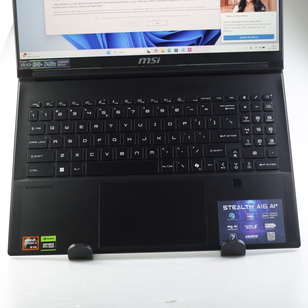 MSI Stealth A16 AI+ 16" Ryzen AI 9 HX370 RTX4060 32GB 1TB, Computers en Software, MSI, Zo goed als nieuw, Support@msi.com, No. 69, Lide St., Zhonghe Dist.
New Taipei City 235
Taiwan