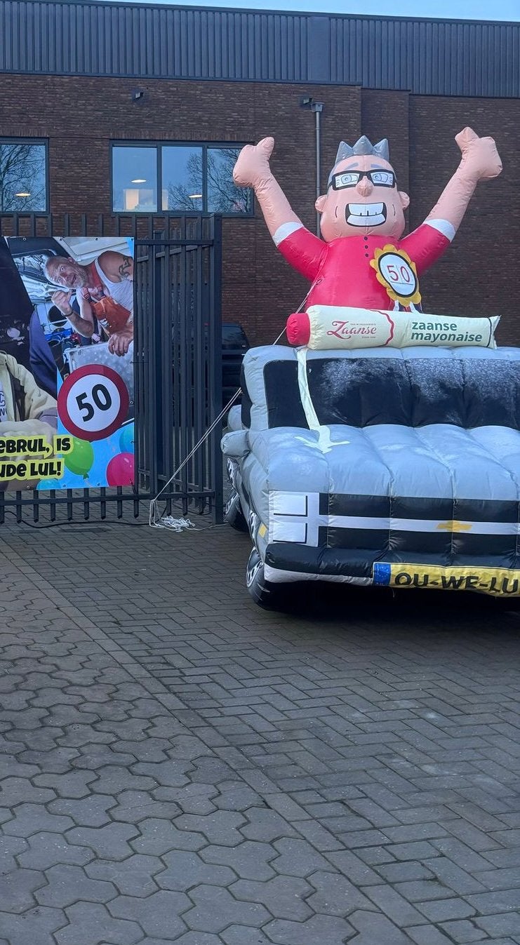 Te koop opblaasbare abraham in pickup, Ophalen of Verzenden, Nieuw, Abraham of Sarah