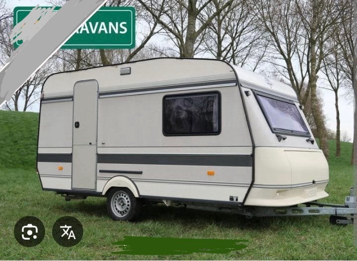 Hobby 420 10D caravan, Caravans en Kamperen, Hobby, Disselslot, Treinzit, Particulier