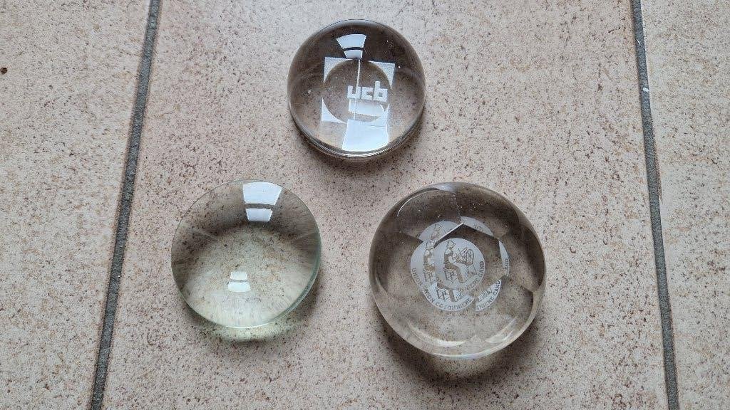 UCB glasdecoratie reclame ? glaswerk, Ophalen of Verzenden