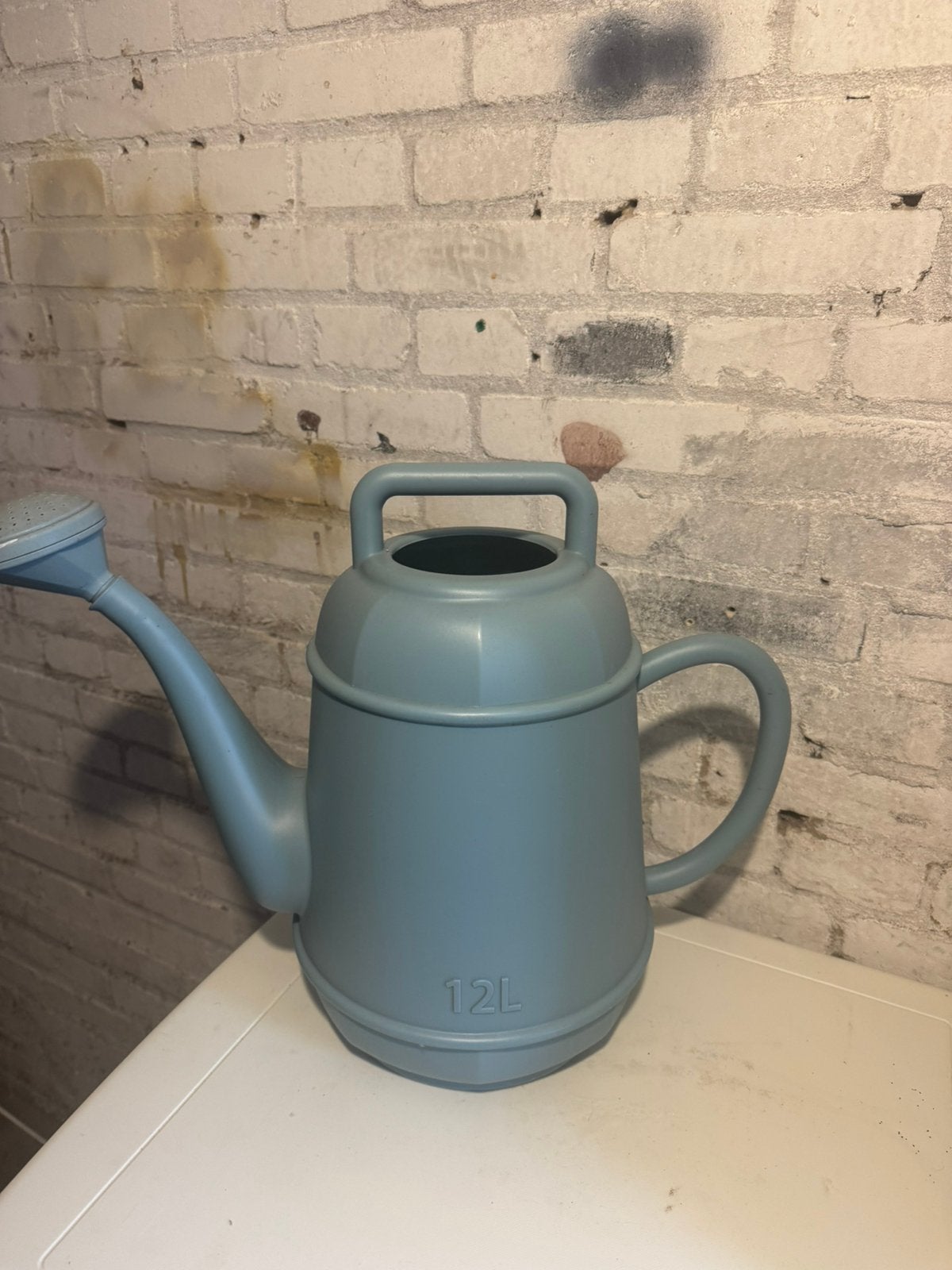 Gieter - lichtblauw -12 Liter, Tuin en Terras, Ophalen, Zo goed als nieuw, Kunststof