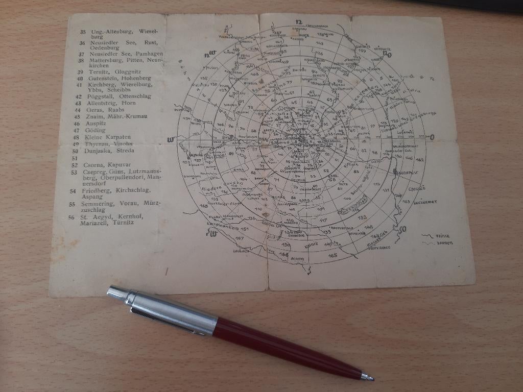 Luftwarnungskarte östereich (Nsdap WW2), Verzamelen, Verzenden, Landmacht, Duitsland, Boek of Tijdschrift