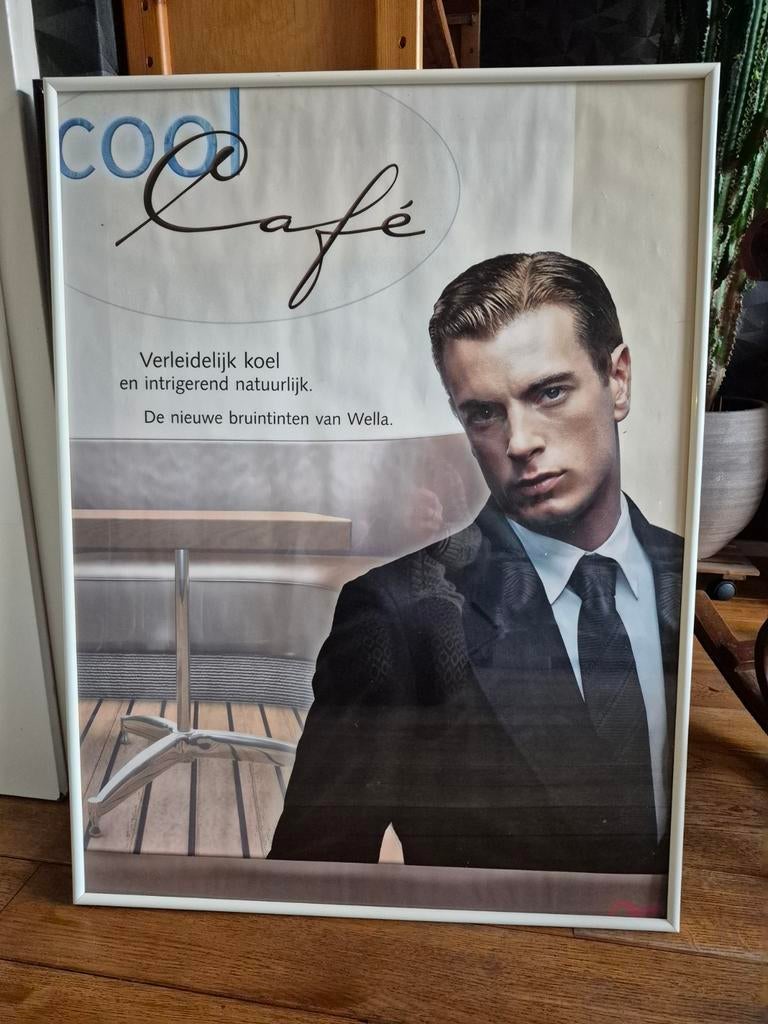 Wella en Kadus Kappers Posters - Set van 5, Met lijst, Deurposter of groter, Ophalen of Verzenden, Reclame