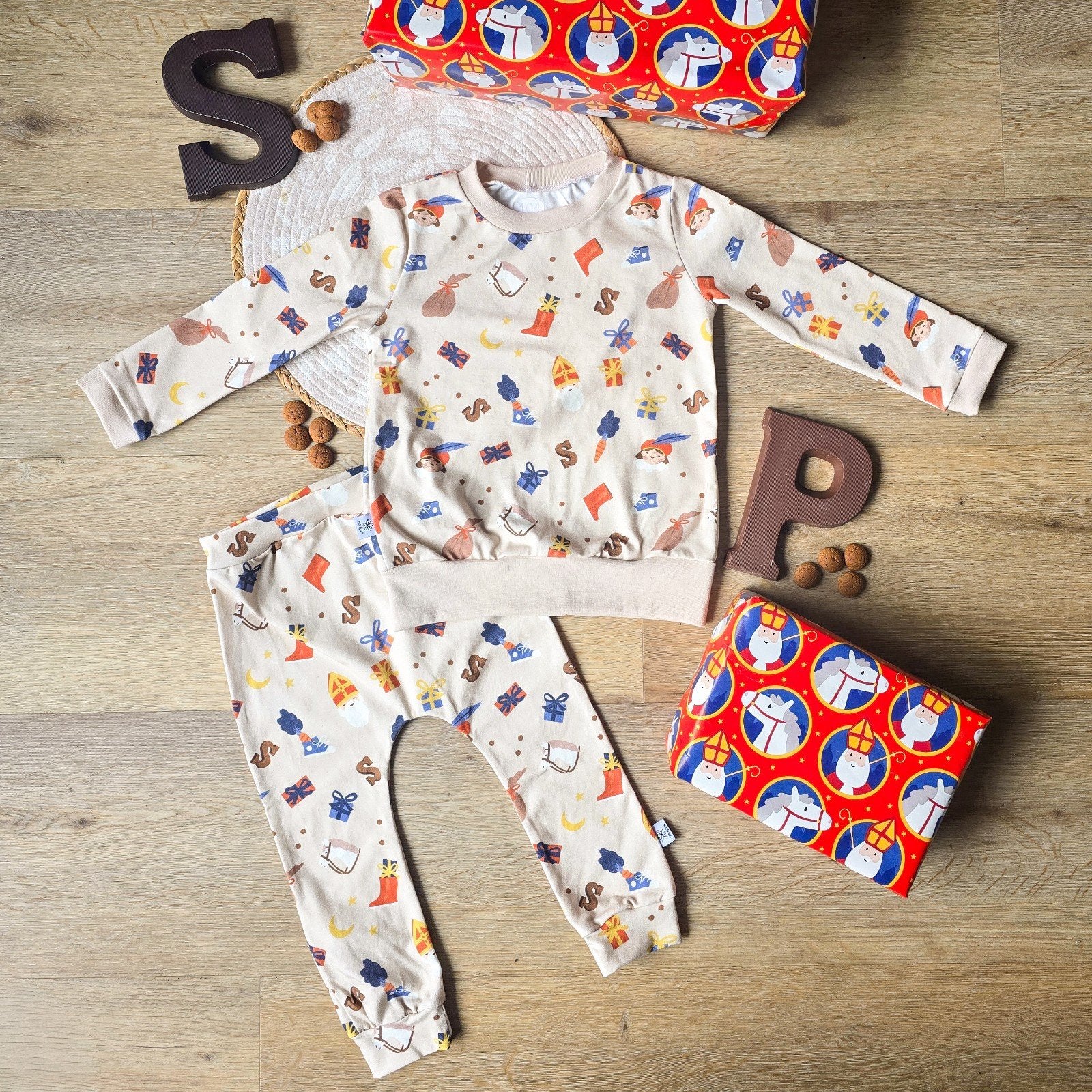 Sinterklaas kinderkleding, hulppiet, handgemaakt, Ophalen of Verzenden, Nieuw
