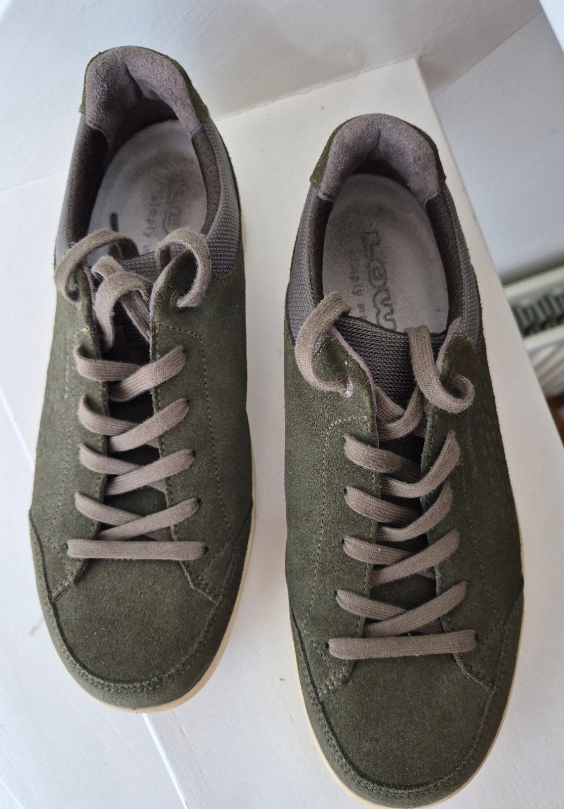 Lowa sportieve unisex leren (wandel)schoen, maat 42, groen., Lowa, Zo goed als nieuw, Groen, Wandelschoenen