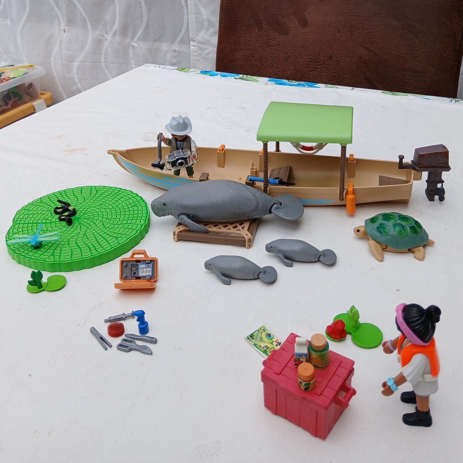 Playmobil 71010, Boottocht met zeekoeien en een schildpad, Ophalen of Verzenden, Zo goed als nieuw