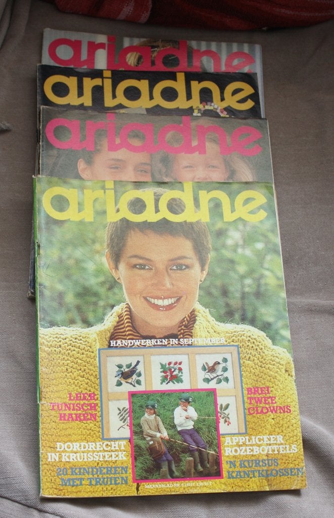 handwerken met ariadne complete 4 tijdschriften 1979, Hobby en Vrije tijd, Breien en Haken, Gebruikt, Breien of Haken, Patroon of Boek