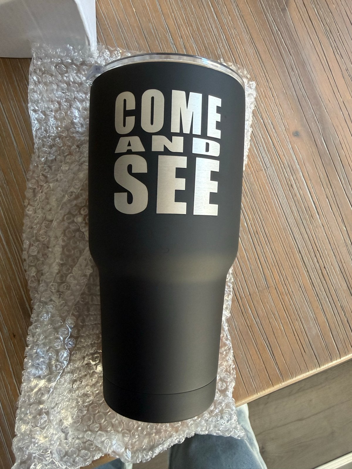 The Chosen "Come and See" Thermosbeker Zwart, Ophalen of Verzenden, Nieuw, Zwart, Metaal