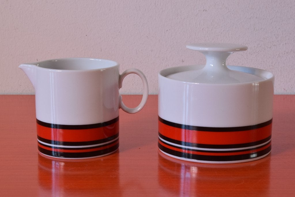 Retro vintage porseleinen Thomas Germany roomstel, Overige typen, Ophalen of Verzenden, Zo goed als nieuw, Overige stijlen