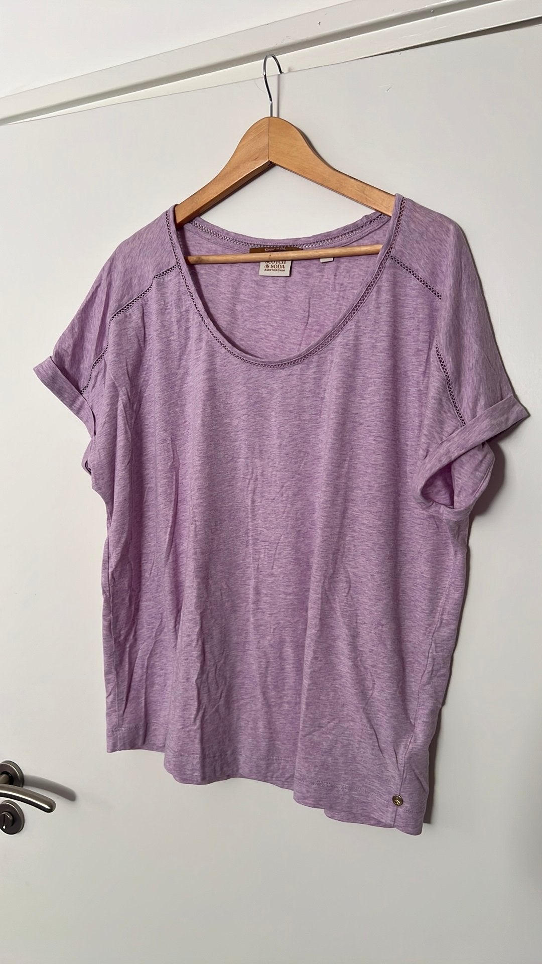 Scotch & Soda t shirt maat XL, Verzenden, Paars, Maat 46/48 (XL) of groter, Nieuw