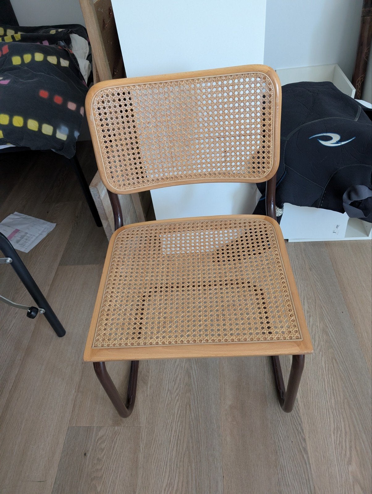 Buisframestoel donkerbruin, Ophalen, Gebruikt, Bruin, Vintage
