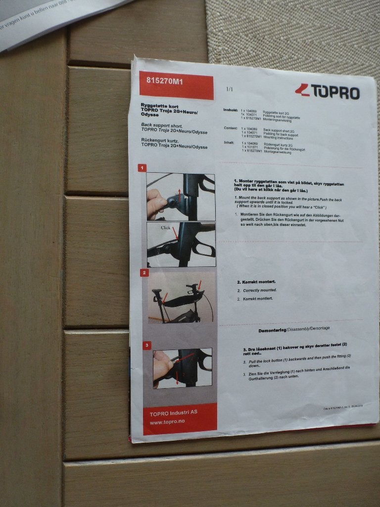 UITSTEKENDE STAAT * rollator TOPRO troja 2G maat M  ***, Ophalen, Lichtgewicht, Zo goed als nieuw