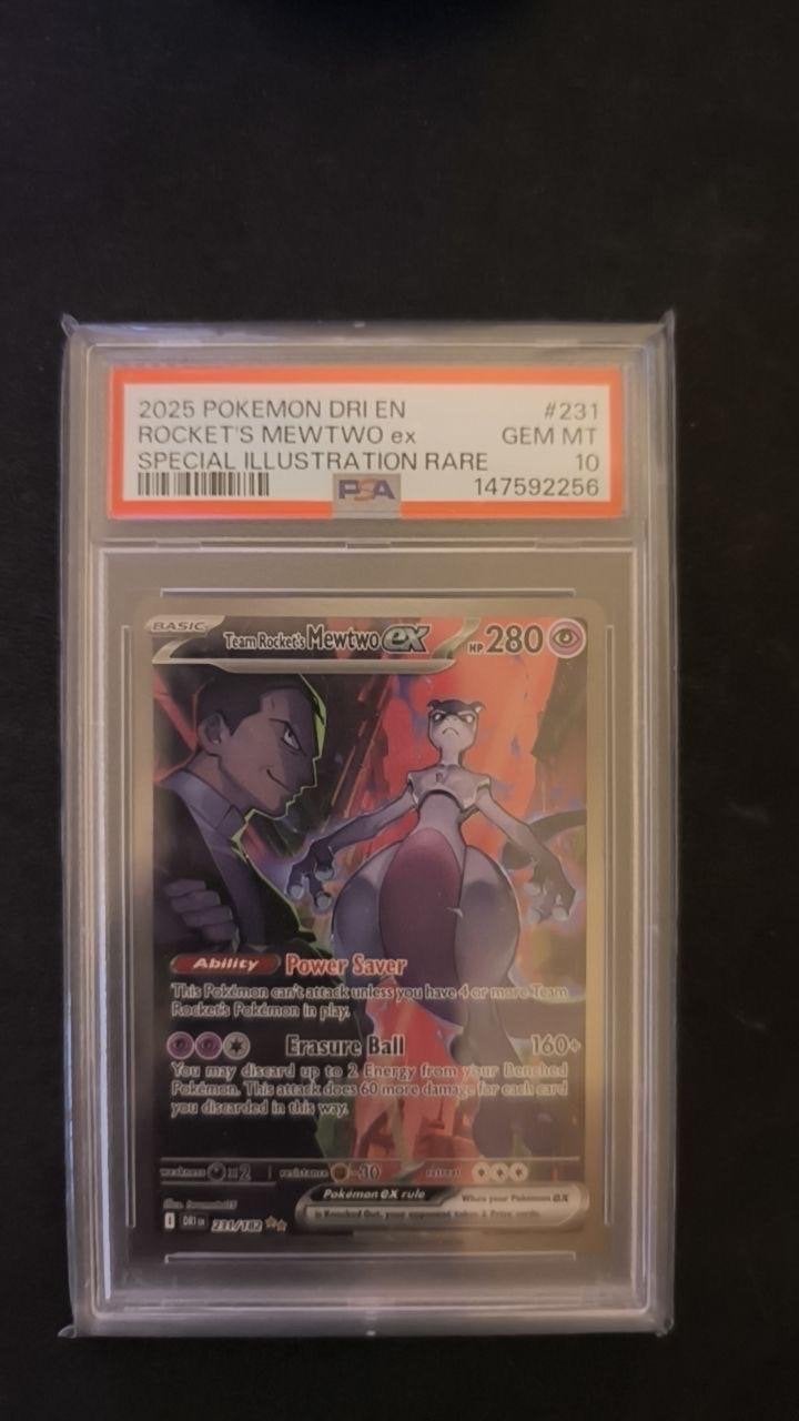 Mewtwo ex 231 PSA 10 - Special Illustration Rare, Hobby en Vrije tijd, Verzamelkaartspellen | Pokémon, Ophalen of Verzenden, Nieuw