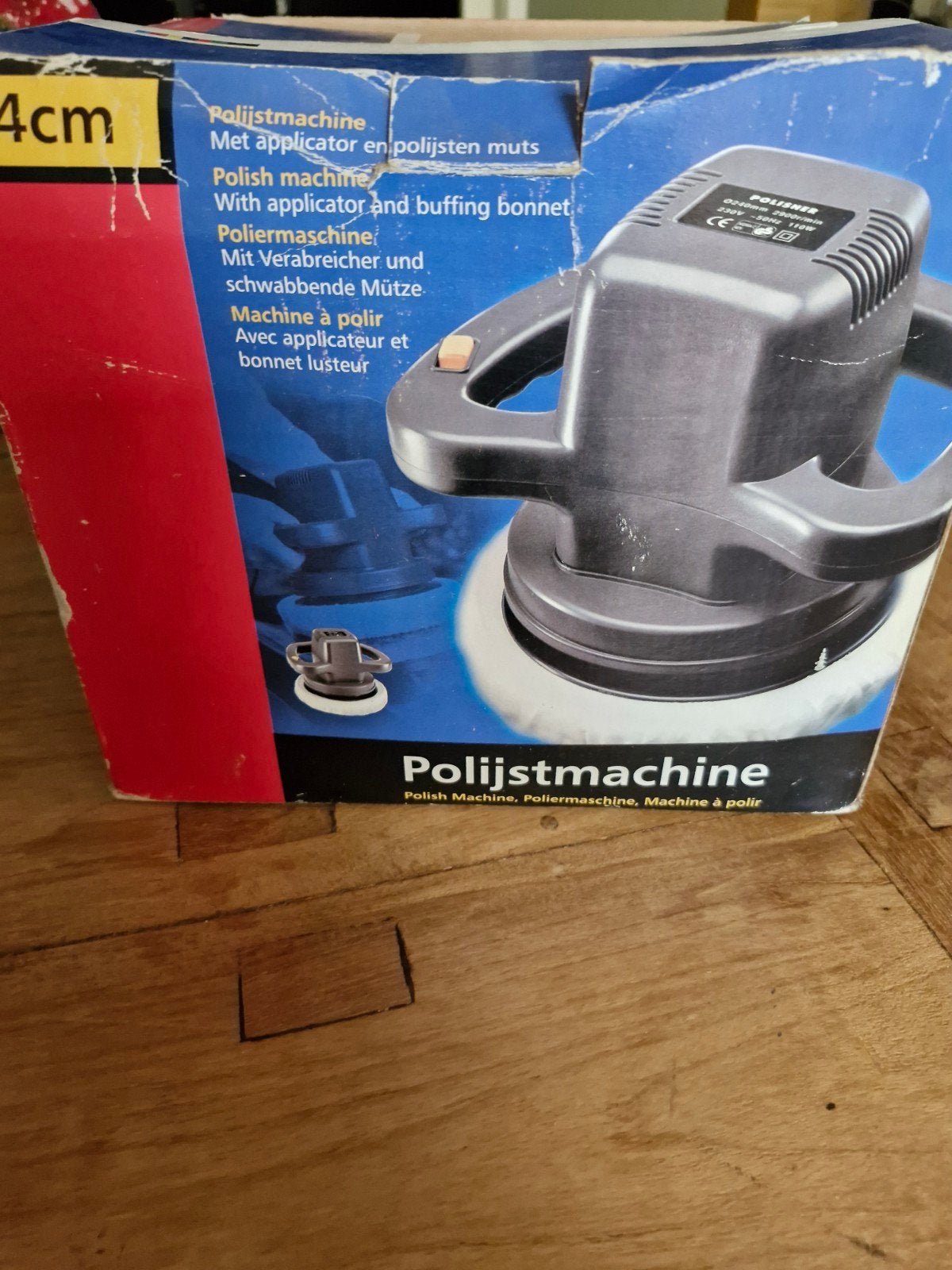 Polijstmachine met 2 poetsmutsen, Ophalen, Gebruikt, Minder dan 600 watt, Overige typen