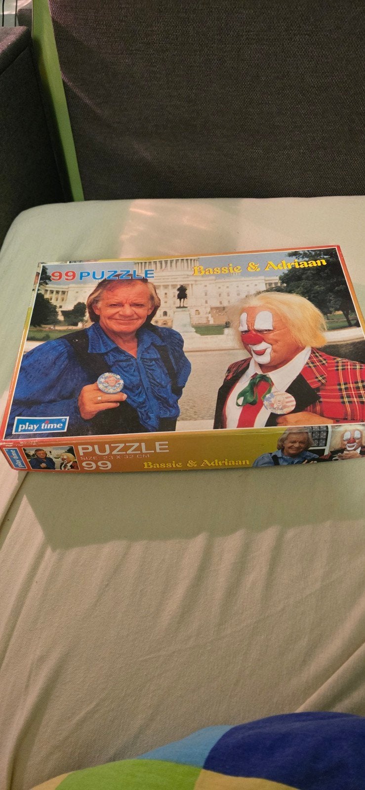 Bassie & Adriaan Puzzel op reis door Amerika - 99 stukjes, Ophalen of Verzenden, Gebruikt