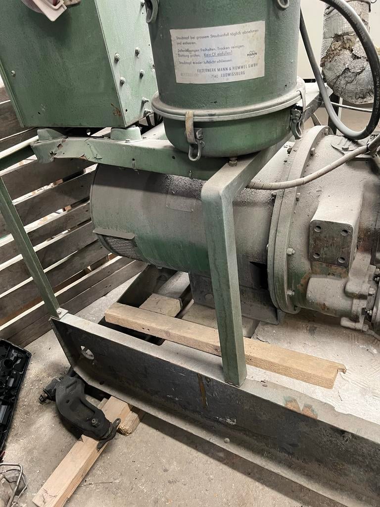 Vintage MAN Dieselmotor met Generator - Industrieel erfgoed, Ophalen