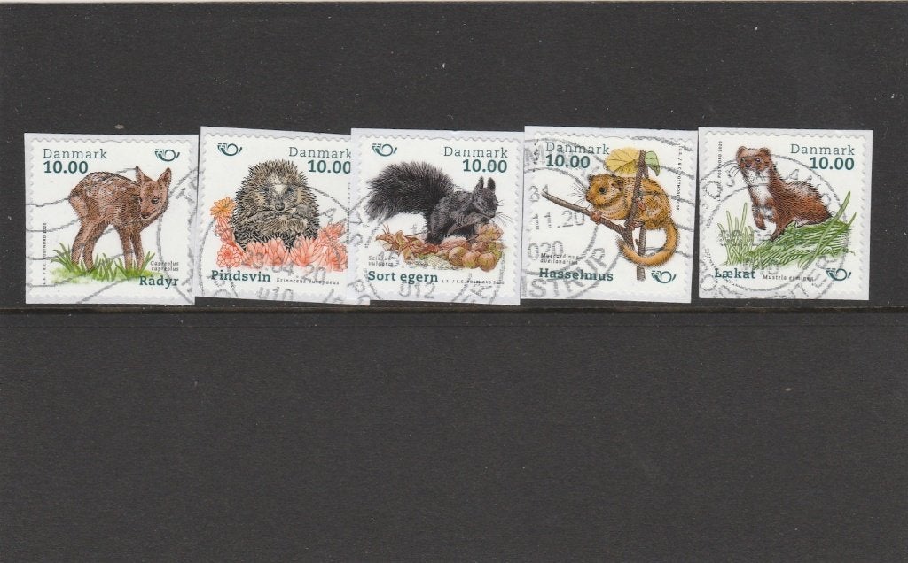 DENEMARKEN GESTEMPELD ZOOGDIEREN SERIE, Verzenden, Denemarken, Gestempeld