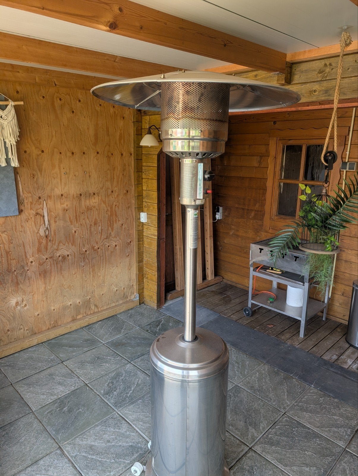 Goed werkende terrasheater te koop, Tuin en Terras, Terrasverwarmers, Ophalen of Verzenden, Gebruikt, Gas, Vloer