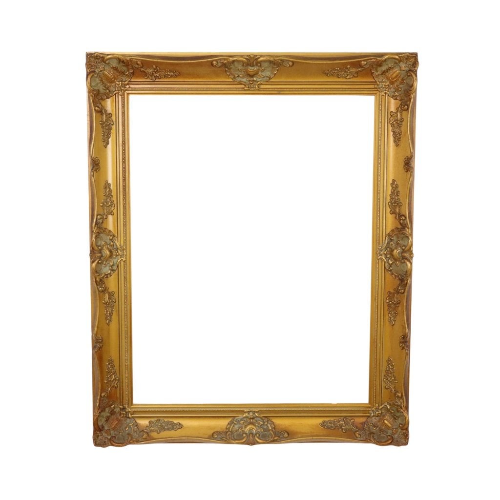 Grote Goudkleurige Grenen Lijst Klassiek Barok Stijl 94cm, Ophalen, Gebruikt, 94 cm, Goud