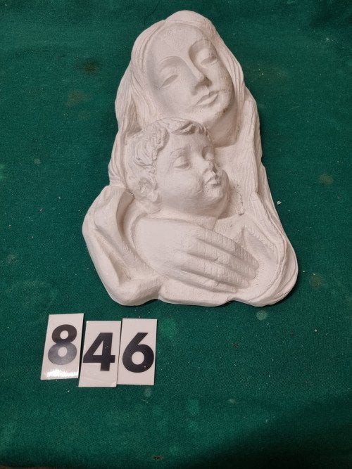 muurhanger maria en kind gips [846], Huis en Inrichting, Ophalen of Verzenden, 'T Olde Gre-j, Info@toldegrej.nl, Endepoelstraat 20f Didam