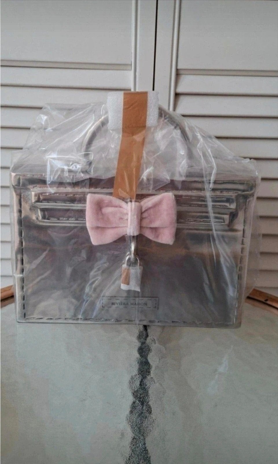 Rivièra Maison La France Decor Bag Statue, Huis en Inrichting, Ophalen of Verzenden, Nieuw, Zilver, Metaal