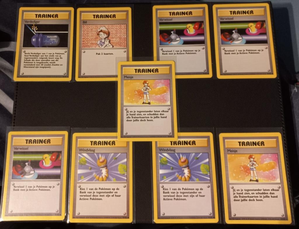 Pokémon Trainer Kaarten Set - Diverse Vintage Kaarten, Ophalen of Verzenden, Gebruikt, Meerdere kaarten