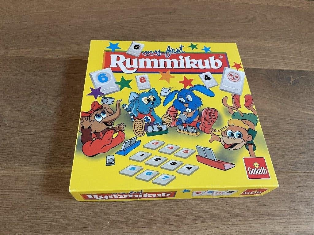 Rummikub junior, Hobby en Vrije tijd, Drie of vier spelers, Ophalen of Verzenden, Zo goed als nieuw, Goliath