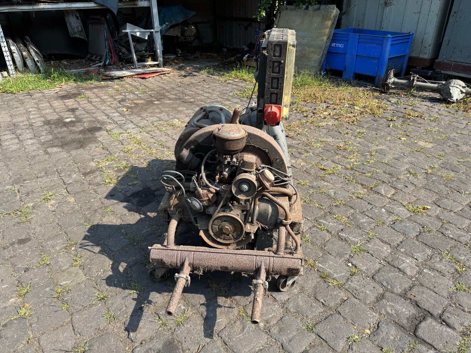 Stroomaggregaat met VW benzinemotor - 12.5 kVA, Ophalen, Gebruikt, 10 tot 30 kVA, Benzine