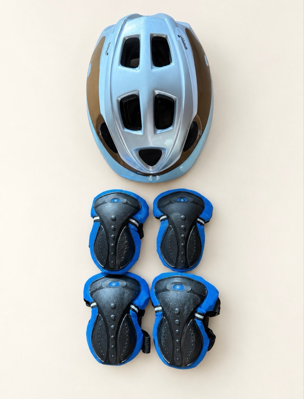 Polisport Guppy XS kinderhelm 46–53 cm + beschermers, Ophalen of Verzenden, Gebruikt, Overige maten, Jongen of Meisje