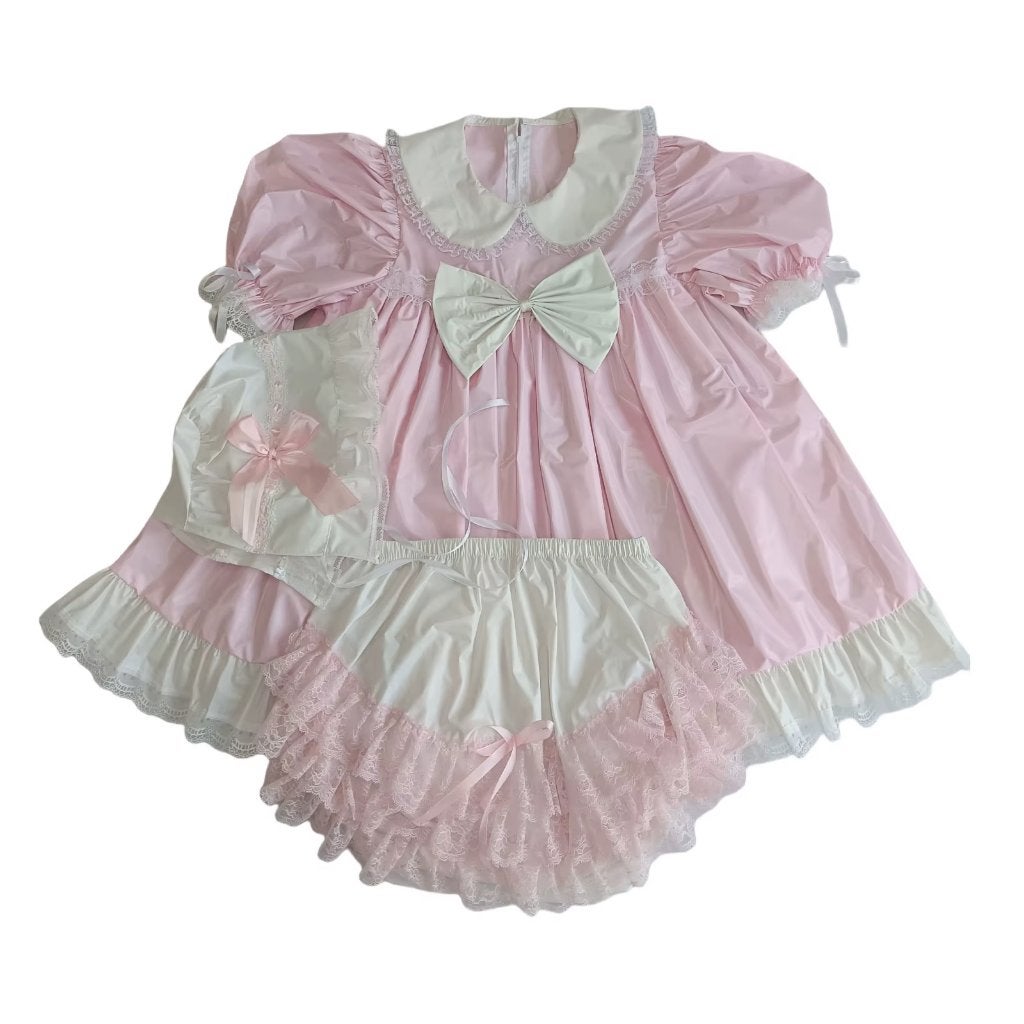 Roze heren sissy jurk met broekje en hoofdkapje, Kleding | Heren, Verzenden, Nieuw