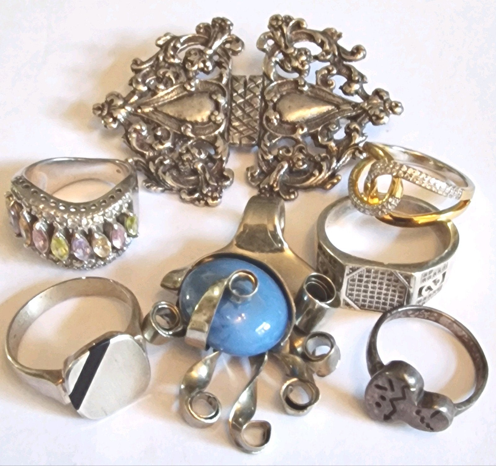 Lot zilveren sieraden, Ophalen of Verzenden, Zilver