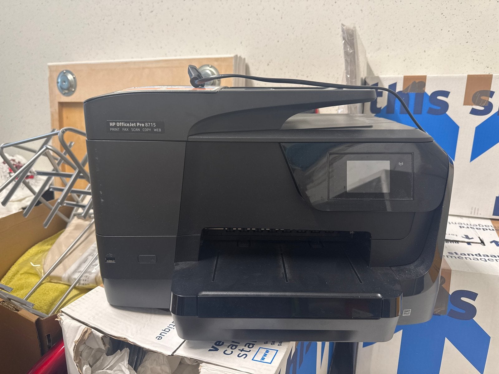 HP OfficeJet Pro 8715 All-in-One Printer, Computers en Software, Ophalen, Faxen, Inkjetprinter, All-in-one