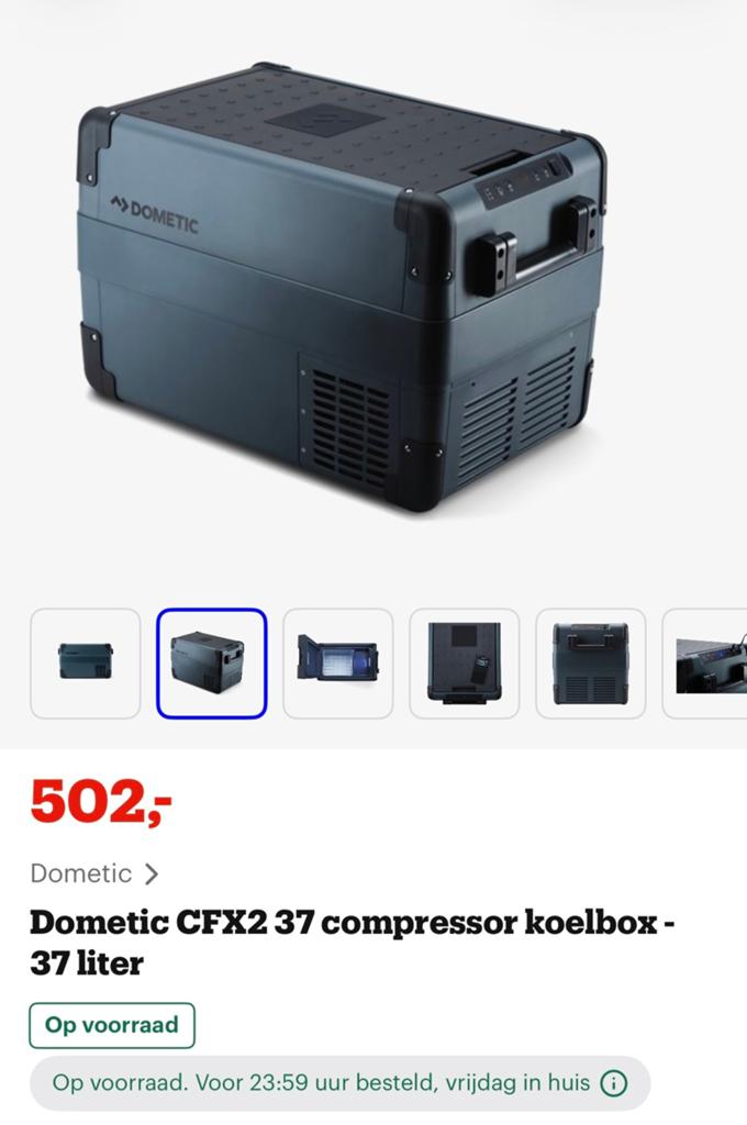 Nieuw Donetic (waeco)CFX2 37L koelbox comoressor., Caravans en Kamperen, Koelboxen, Ophalen of Verzenden, Compressor