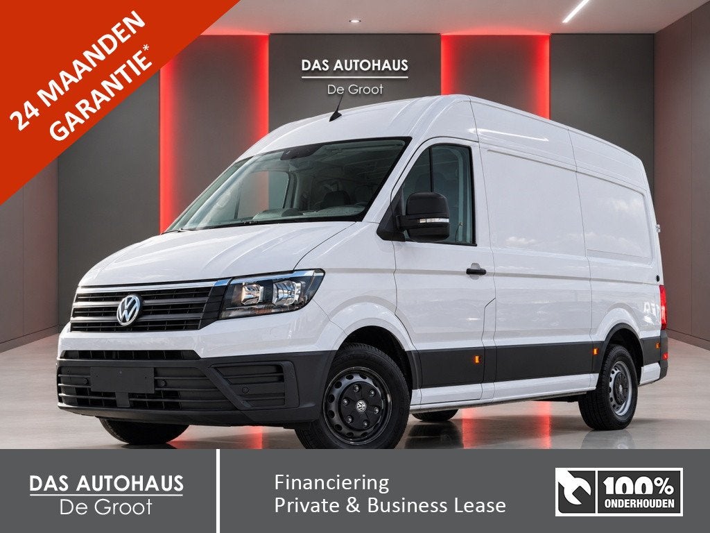 Volkswagen Crafter 50 2.0 TDI 177pk L3H3 RWD, Dealer onderhouden, Stof, Gebruikt, Wit