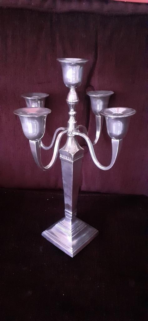 Vijfarmige Kandelaar - 44 cm hoog, Ophalen of Verzenden, Overige materialen