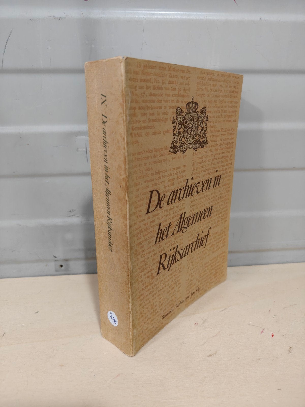 Nr. 296 De archieven in het algemeen rijksarchief, Boeken, Ophalen of Verzenden, Gelezen, Diverse auteurs