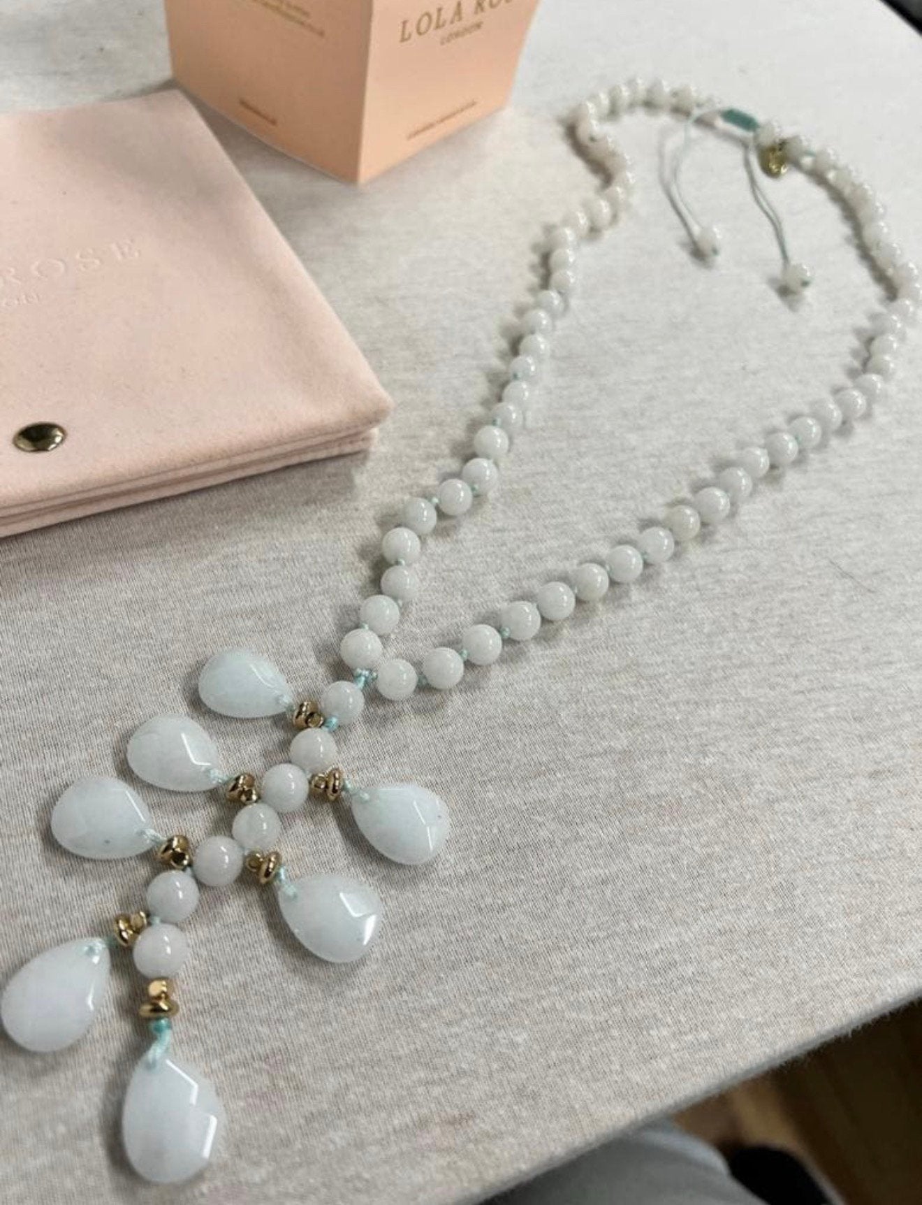 Parel ketting - Lola Rose London + Certificaat witte parels, L, Wit, Nieuw, Steen of Mineraal