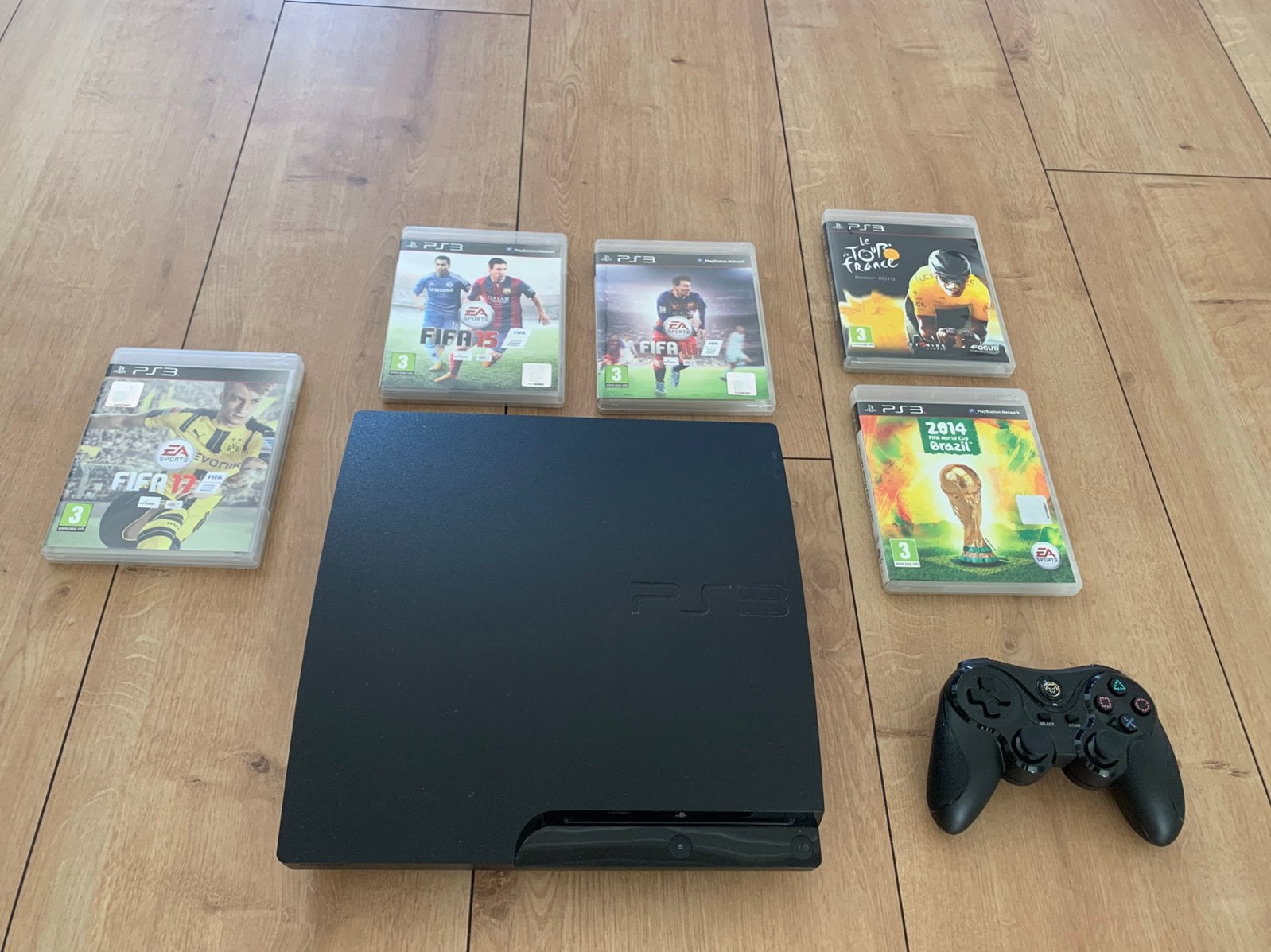 Playstation 3 (+ spellen), Ophalen of Verzenden, Gebruikt, Met 1 controller, Met games