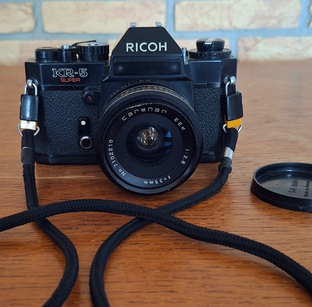 Ricoh KR-5 Super Lens Carenar EEk 1:2.8 f= 35 mm, Ophalen of Verzenden, Gebruikt, Spiegelreflex, Overige Merken