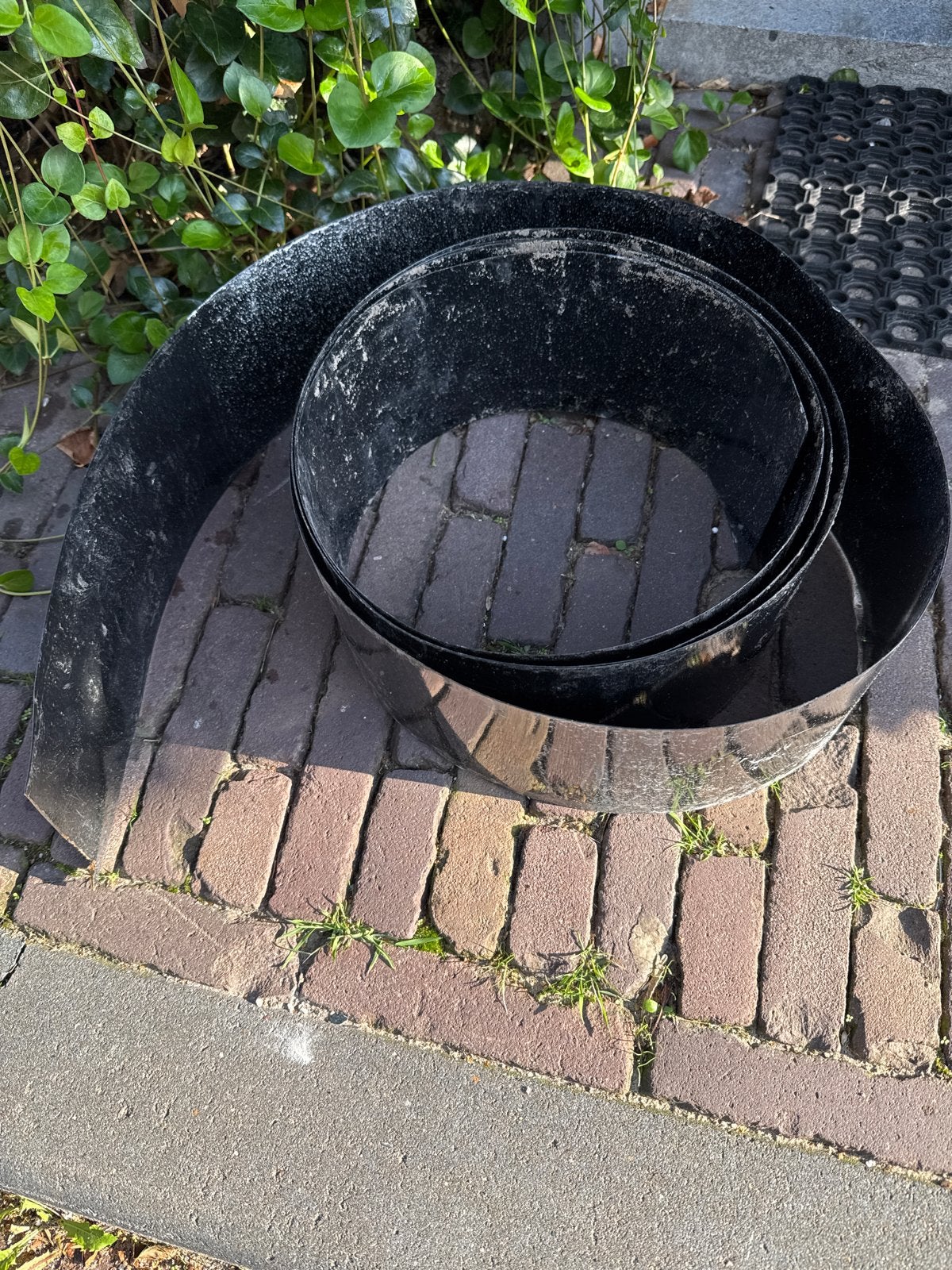 Zwart cortenstaal, ca. 5m lang, Tuin en Terras, Bloembakken en Plantenbakken, Ophalen, Minder dan 30 cm, 100 cm of meer, Nieuw