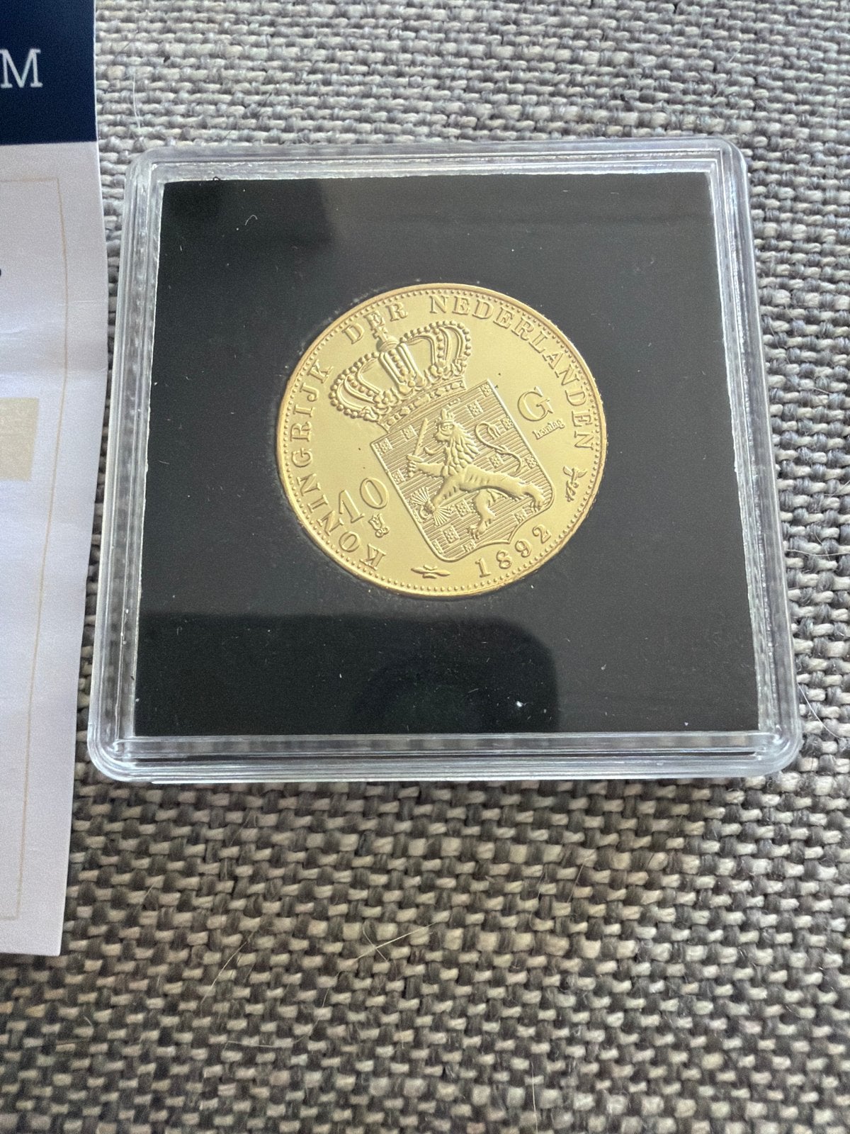 Gouden 10 Gulden Wilhelmina 1892 Herdenkingsuitgifte, Ophalen, Goud, Koningin Wilhelmina, Losse munt