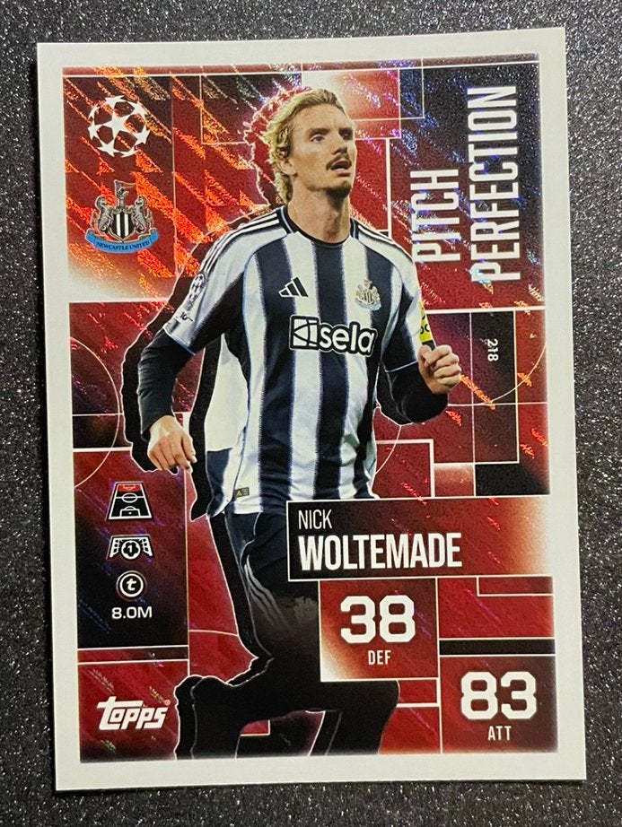 Topps MA EXTRA 25/26 PITCH PERFECTION WOLTEMADE NEWCASTLE UN, Verzenden, Zo goed als nieuw, Plaatje