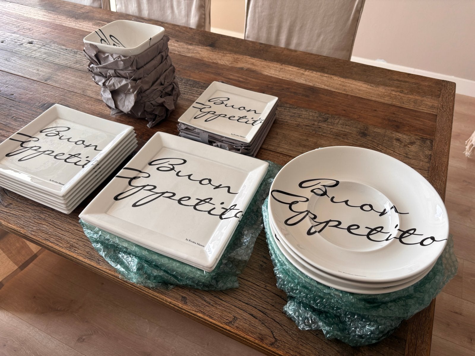 Compleet servies Rivièra Maison, Ophalen, Overige merken, Keramiek, Zo goed als nieuw