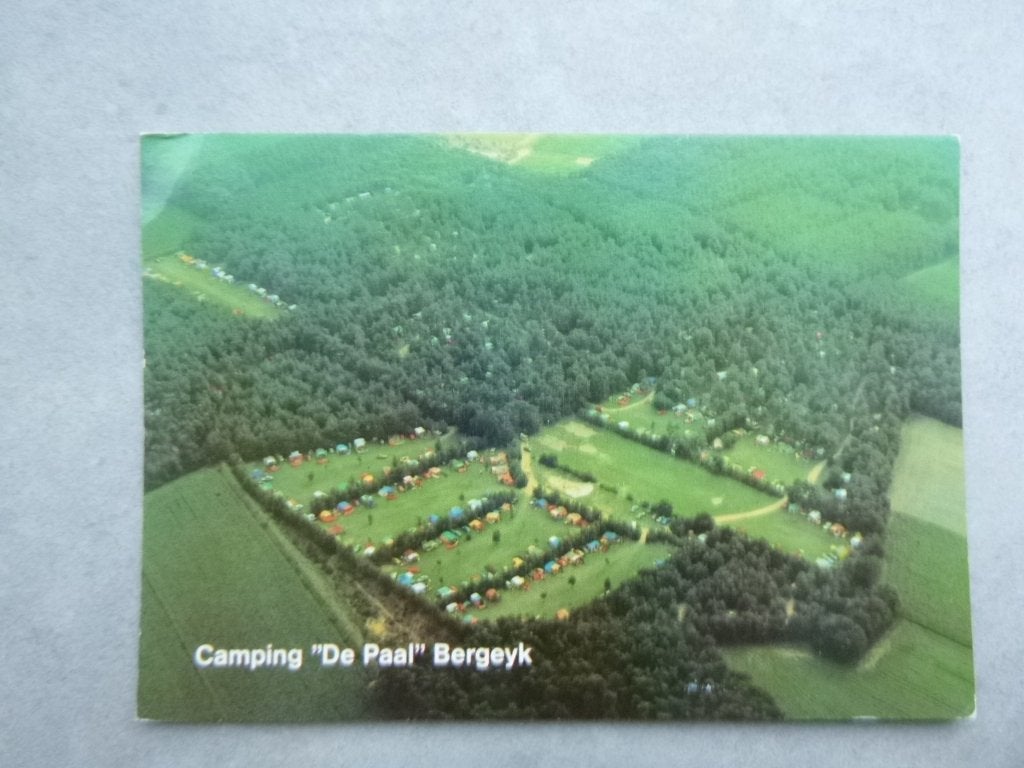 Bergeijk, camping de Paal, luchtfoto 1987, Verzenden, 1980 tot heden, Gelopen, Noord-Brabant