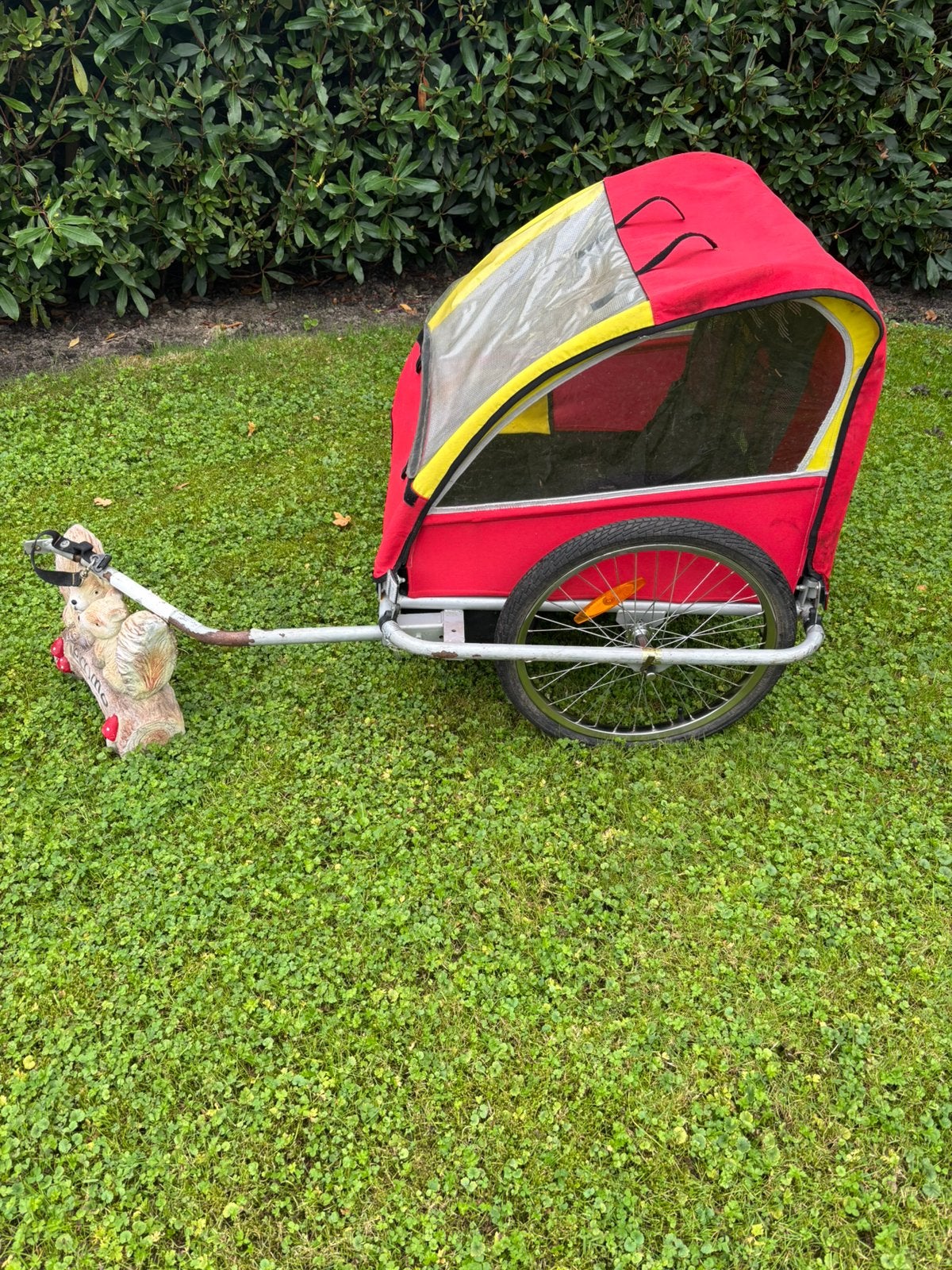Fietskar  inklapbaar compleet tot fiets aansluiting nu 75eur, Vering, Ophalen of Verzenden, Zo goed als nieuw, Kinderkar