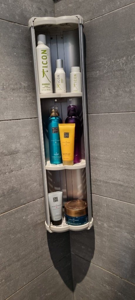 Duscholux Wall opbergbox voor douche, Verzenden, Gebruikt, Zilver, Douche-accessoire
