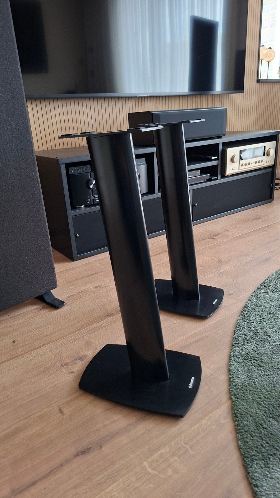 Dynaudio Stand 3X - Zwart luidsprekerstandaarden, Ophalen of Verzenden, Zo goed als nieuw, Boekenplank luidspreker, Overige merken